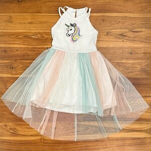 Speechless Kids Embroidered Unicorn Dress Size 4T